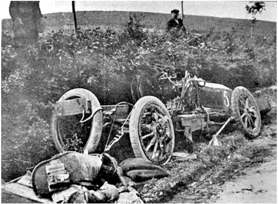 Racing Daydreams - Jarrott Napier Crash 1903 - Gordon Bennett