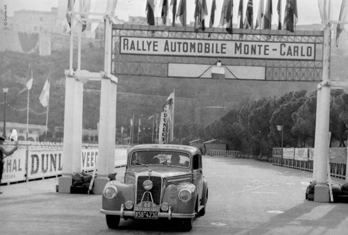 Racing Daydreams - History - Caracciola, Mercedes 1952 Monte Carlo Rally